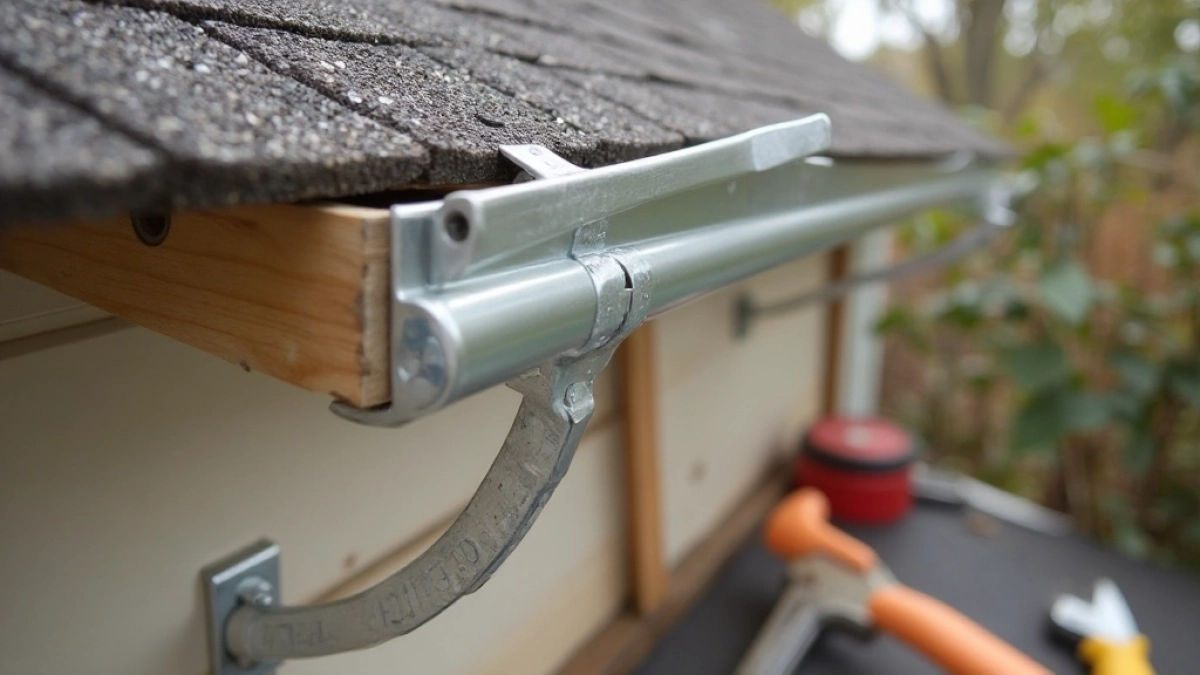 Montaż rynny do deski czołowej