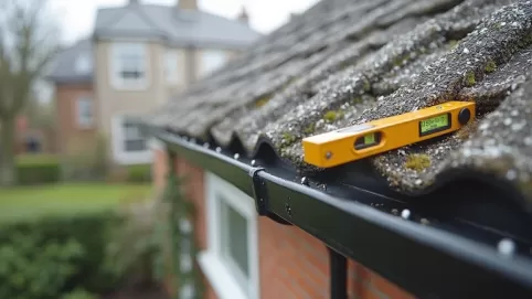 jak wykonać spadek rynny