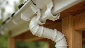 Montaż rynny plastikowej na altanie